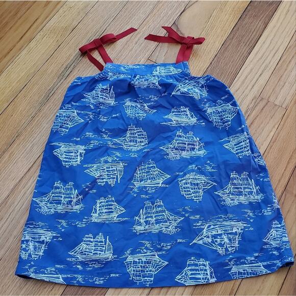 Hanna Andersson size 90 toddler girls dress sailboats size 3 US - Picture 4 of 7
